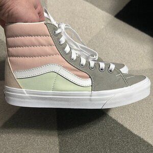 Vans Sk8-Hi Pastel Color Block High Top Sneakers Men's 5.5/Women's 7